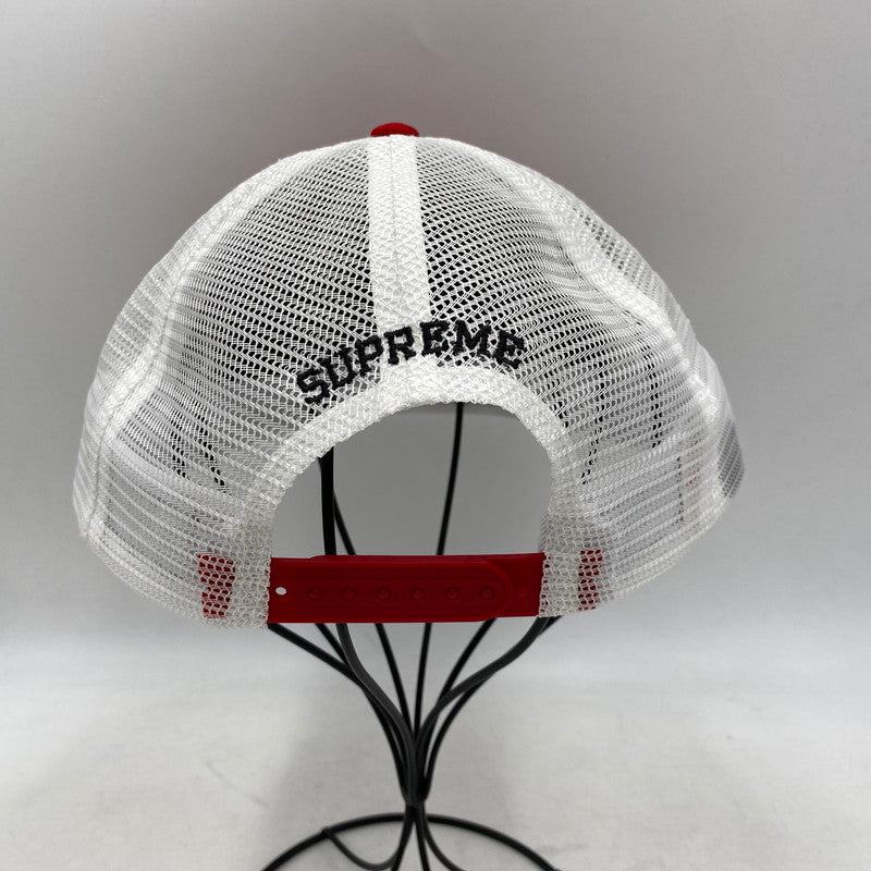 【中古品】【メンズ/レディース】 Supreme シュプリーム × BOUNTY HUNTER バウンティーハンター MESH BACK 5-PANEL メッシュバック 5パネル キャップ 帽子 185-260628-as-23-izu サイズ：ONE SIZE(58cm) カラー：レッド×ホワイト 万代Net店