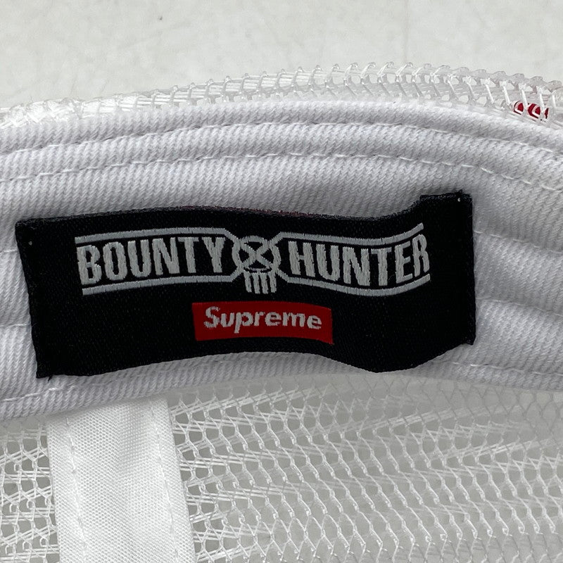 【中古品】【メンズ/レディース】 Supreme シュプリーム × BOUNTY HUNTER バウンティーハンター MESH BACK 5-PANEL メッシュバック 5パネル キャップ 帽子 185-260628-as-23-izu サイズ：ONE SIZE(58cm) カラー：レッド×ホワイト 万代Net店