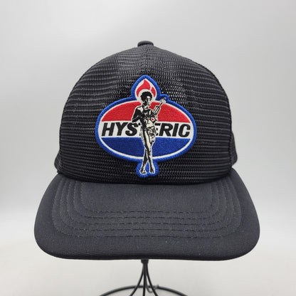 【中古品】【メンズ/レディース】 HYSTERIC GLAMOUR ヒステリックグラマー 02251QH05 DYNAMITE ANGEL ダイナマイト エンジェル ワッペン オールメッシュキャップ 帽子 185-260625-ya-23-izu サイズ：F カラー：ブラック 万代Net店