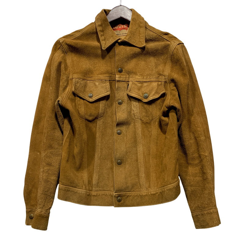 【現状渡し品】【メンズ】 Levi's リーバイス 3RD TYPE SUEDE TRUCKER JACKET スウェードトラッカージャケット DOT刻印 アウター 146-260629-as-09-izu カラー：ブラウン 万代Net店