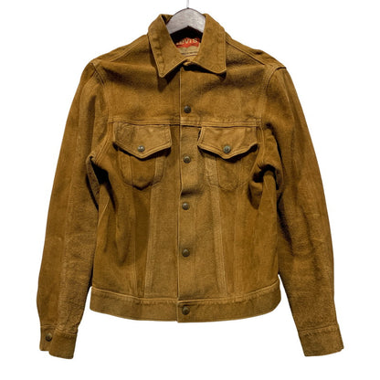 【現状渡し品】【メンズ】 Levi's リーバイス 3RD TYPE SUEDE TRUCKER JACKET スウェードトラッカージャケット DOT刻印 アウター 146-260629-as-09-izu カラー：ブラウン 万代Net店