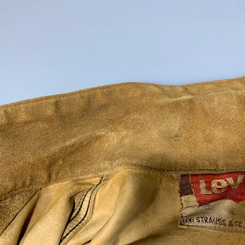 【現状渡し品】【メンズ】 Levi's リーバイス 3RD TYPE SUEDE TRUCKER JACKET スウェードトラッカージャケット DOT刻印 アウター 146-260629-as-09-izu カラー：ブラウン 万代Net店