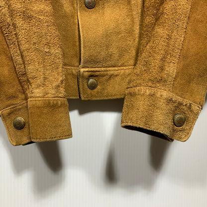 【現状渡し品】【メンズ】 Levi's リーバイス 3RD TYPE SUEDE TRUCKER JACKET スウェードトラッカージャケット DOT刻印 アウター 146-260629-as-09-izu カラー：ブラウン 万代Net店