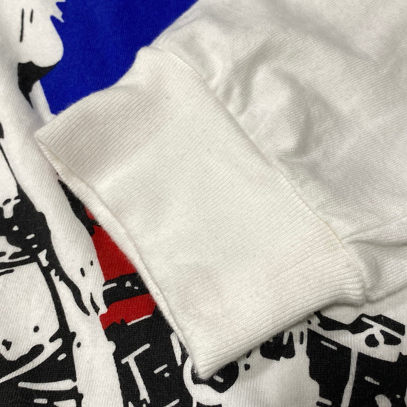 【中古品】【メンズ】 HYSTERIC GLAMOUR ヒステリックグラマー MOTORCYCLE GIRL L/S TEE 02253CL07 ロングスリーブTシャツ 長袖 プリント トップス 140-260626-ay-03-izu サイズ：M カラー：ホワイト 万代Net店