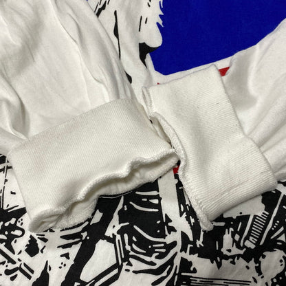【中古品】【メンズ】 HYSTERIC GLAMOUR ヒステリックグラマー MOTORCYCLE GIRL L/S TEE 02253CL07 ロングスリーブTシャツ 長袖 プリント トップス 140-260626-ay-03-izu サイズ：M カラー：ホワイト 万代Net店