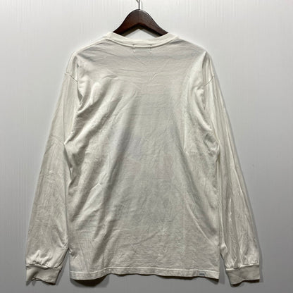【中古品】【メンズ】 HYSTERIC GLAMOUR ヒステリックグラマー MOTORCYCLE GIRL L/S TEE 02253CL07 ロングスリーブTシャツ 長袖 プリント トップス 140-260626-ay-03-izu サイズ：M カラー：ホワイト 万代Net店