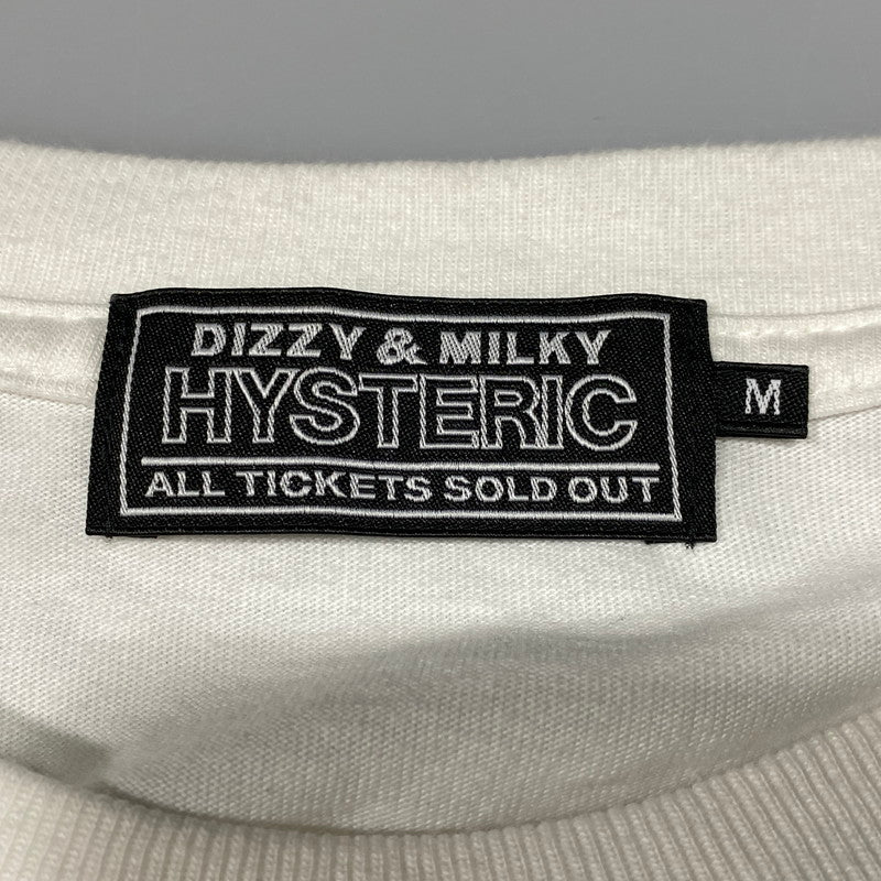 【中古品】【メンズ】 HYSTERIC GLAMOUR ヒステリックグラマー MOTORCYCLE GIRL L/S TEE 02253CL07 ロングスリーブTシャツ 長袖 プリント トップス 140-260626-ay-03-izu サイズ：M カラー：ホワイト 万代Net店