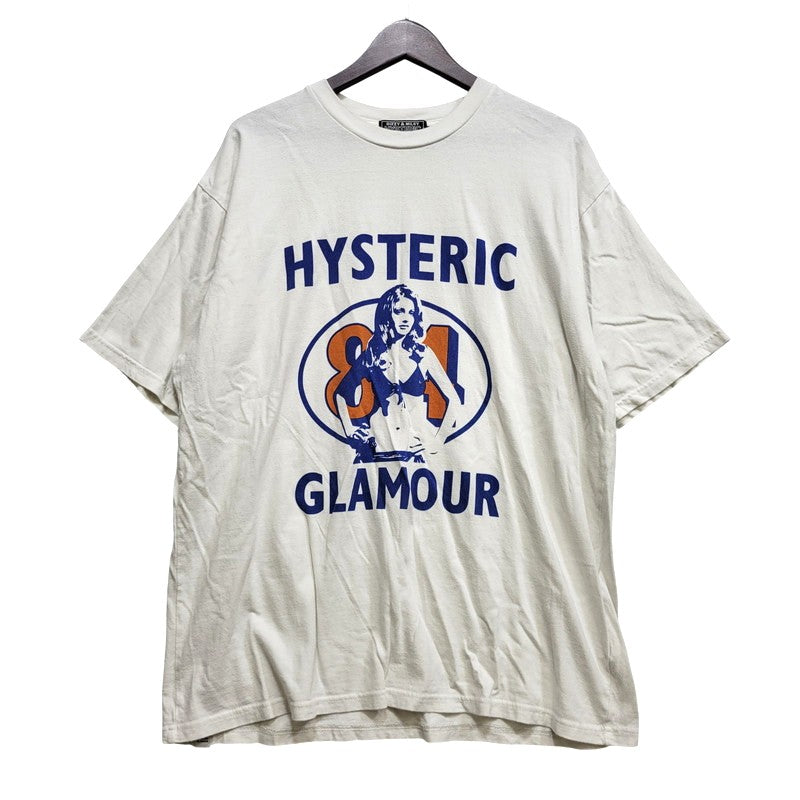 【中古品】【メンズ】 HYSTERIC GLAMOUR ヒステリックグラマー COYOTE S/S TEE 02243CT18 コヨーテ ショートスリーブ Tシャツ 半袖 トップス 140-260704-as-08-izu サイズ：XL カラー：ホワイト 万代Net店
