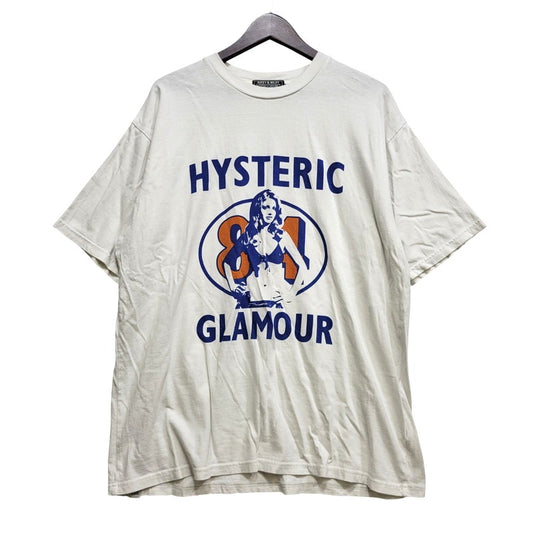 【中古品】【メンズ】 HYSTERIC GLAMOUR ヒステリックグラマー COYOTE S/S TEE 02243CT18 コヨーテ ショートスリーブ Tシャツ 半袖 トップス 140-260704-as-08-izu サイズ：XL カラー：ホワイト 万代Net店