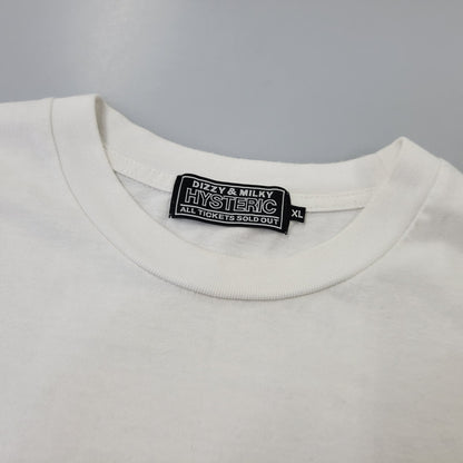 【中古品】【メンズ】 HYSTERIC GLAMOUR ヒステリックグラマー COYOTE S/S TEE 02243CT18 コヨーテ ショートスリーブ Tシャツ 半袖 トップス 140-260704-as-08-izu サイズ：XL カラー：ホワイト 万代Net店