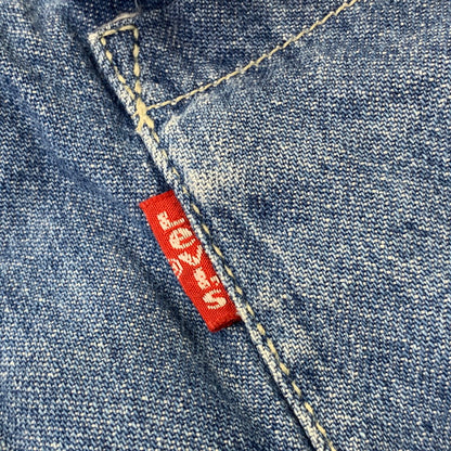 【中古品】【メンズ】 Levi's リーバイス EURO DENIM WESTERN L/S SHIRT ユーロ デニム ウエスタン ロングスリーブ シャツ 長袖 146-260704-as-24-izu サイズ：XL カラー：インディゴ 万代Net店