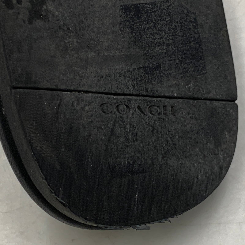 【中古品】【レディース】 COACH コーチ EVY SANDAL エヴィ サンダル シューズ 靴 183-260627-cs-03-izu サイズ：7 カラー：ブラック 万代Net店