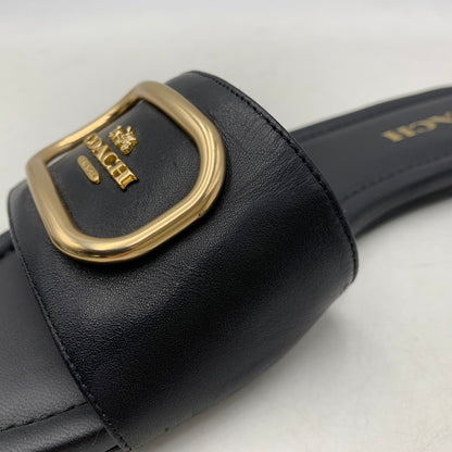 【中古品】【レディース】 COACH コーチ EVY SANDAL エヴィ サンダル シューズ 靴 183-260627-cs-03-izu サイズ：7 カラー：ブラック 万代Net店