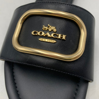 【中古品】【レディース】 COACH コーチ EVY SANDAL エヴィ サンダル シューズ 靴 183-260627-cs-03-izu サイズ：7 カラー：ブラック 万代Net店