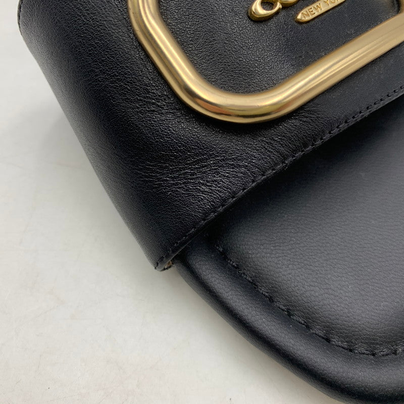 【中古品】【レディース】 COACH コーチ EVY SANDAL エヴィ サンダル シューズ 靴 183-260627-cs-03-izu サイズ：7 カラー：ブラック 万代Net店