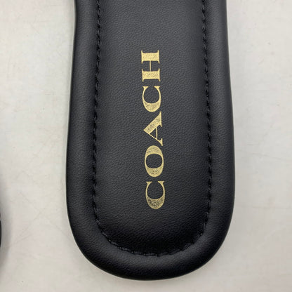 【中古品】【レディース】 COACH コーチ EVY SANDAL エヴィ サンダル シューズ 靴 183-260627-cs-03-izu サイズ：7 カラー：ブラック 万代Net店