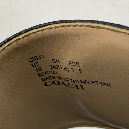 【中古品】【レディース】 COACH コーチ EVY SANDAL エヴィ サンダル シューズ 靴 183-260627-cs-03-izu サイズ：7 カラー：ブラック 万代Net店