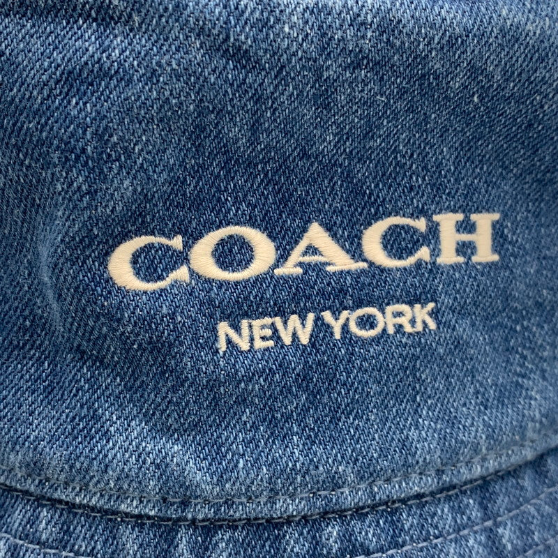 【中古品】【メンズ/レディース】 COACH コーチ CH403 DENIM BUCKET HAT デニム バケット ハット 帽子 183-260627-cs-02-izu サイズ：M/L カラー：インディゴ 万代Net店