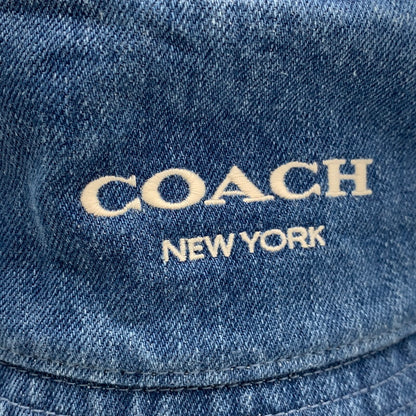 【中古品】【メンズ/レディース】 COACH コーチ CH403 DENIM BUCKET HAT デニム バケット ハット 帽子 183-260627-cs-02-izu サイズ：M/L カラー：インディゴ 万代Net店