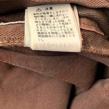 【中古品】【メンズ】 Lee リー WESTERNER SANFORIZED DENIM PANTS 0102 ウエスターナー サンフォライズド デニムパンツ 157-260704-as-29-izu サイズ：27×34 カラー：ブラウン 万代Net店