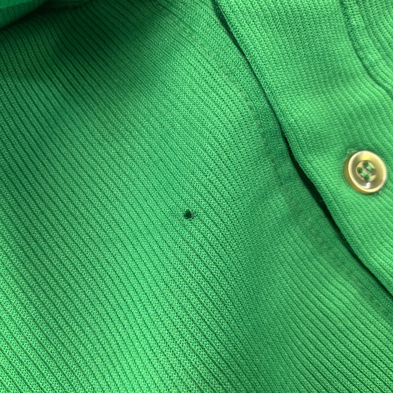 【現状渡し品】【メンズ】 HILTON ヒルトン 713 BOWLING POLO SHIRT ボーリング ポロシャツ USA製 半袖 146-260704-as-23-izu サイズ：M カラー：グリーン 万代Net店