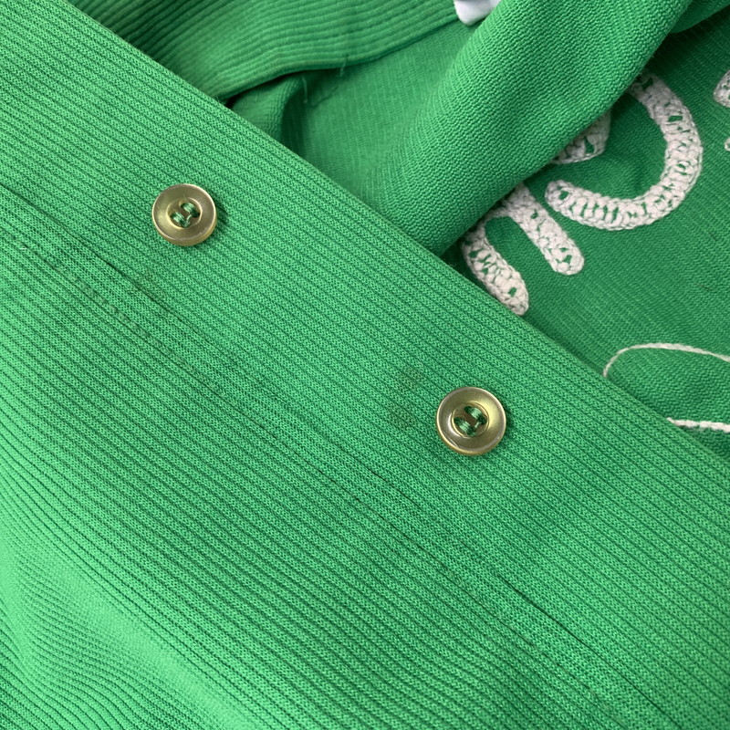 【現状渡し品】【メンズ】 HILTON ヒルトン 713 BOWLING POLO SHIRT ボーリング ポロシャツ USA製 半袖 146-260704-as-23-izu サイズ：M カラー：グリーン 万代Net店