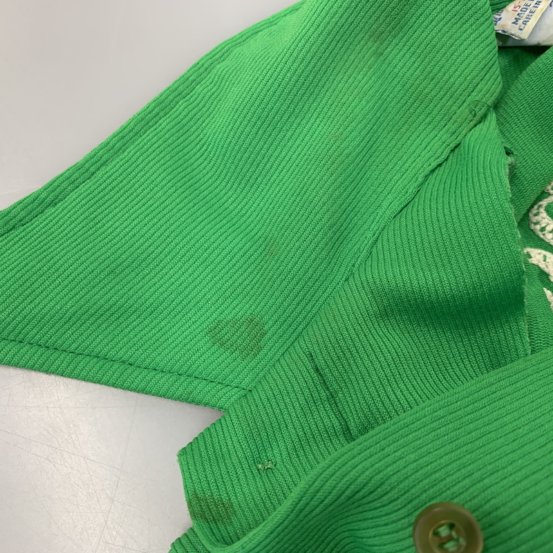【現状渡し品】【メンズ】 HILTON ヒルトン 713 BOWLING POLO SHIRT ボーリング ポロシャツ USA製 半袖 146-260704-as-23-izu サイズ：M カラー：グリーン 万代Net店