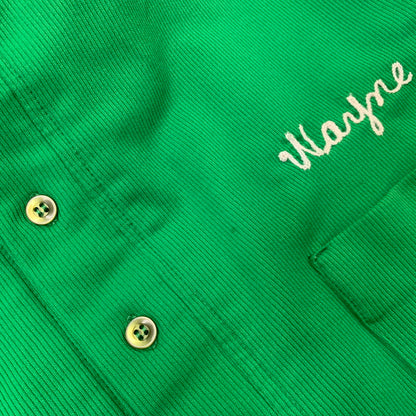 【現状渡し品】【メンズ】 HILTON ヒルトン 713 BOWLING POLO SHIRT ボーリング ポロシャツ USA製 半袖 146-260704-as-23-izu サイズ：M カラー：グリーン 万代Net店