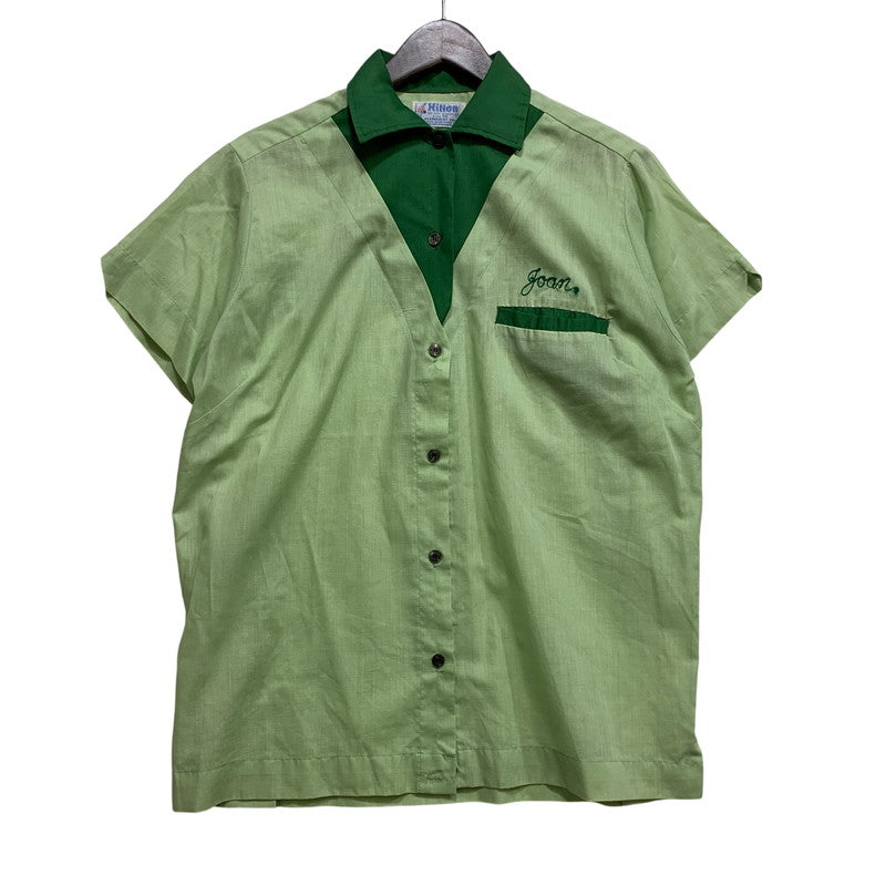 【中古品】【メンズ】 HILTON ヒルトン PERMANENT PRESS BOWLING S/S SHIRT パーマネントプレス ボーリング ショートスリーブ シャツ 半袖 146-260704-as-20-izu サイズ：38 カラー：グリーン系 万代Net店
