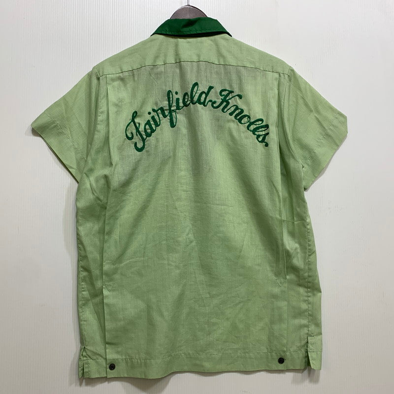 【中古品】【メンズ】 HILTON ヒルトン PERMANENT PRESS BOWLING S/S SHIRT パーマネントプレス ボーリング ショートスリーブ シャツ 半袖 146-260704-as-20-izu サイズ：38 カラー：グリーン系 万代Net店