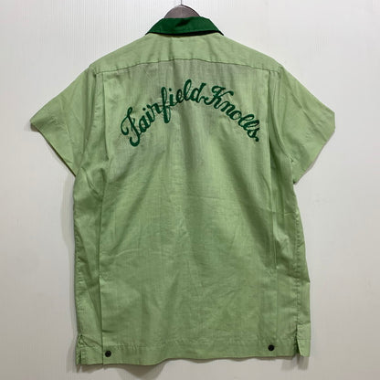 【中古品】【メンズ】 HILTON ヒルトン PERMANENT PRESS BOWLING S/S SHIRT パーマネントプレス ボーリング ショートスリーブ シャツ 半袖 146-260704-as-20-izu サイズ：38 カラー：グリーン系 万代Net店