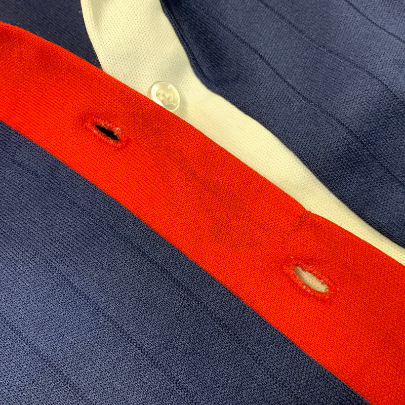 【現状渡し品】【メンズ】 HILTON ヒルトン BOWLING POLO SHIRT ボーリング ポロシャツ USA製 半袖 146-260704-as-21-izu サイズ：16 カラー：ネイビー 万代Net店