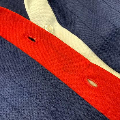 【現状渡し品】【メンズ】 HILTON ヒルトン BOWLING POLO SHIRT ボーリング ポロシャツ USA製 半袖 146-260704-as-21-izu サイズ：16 カラー：ネイビー 万代Net店