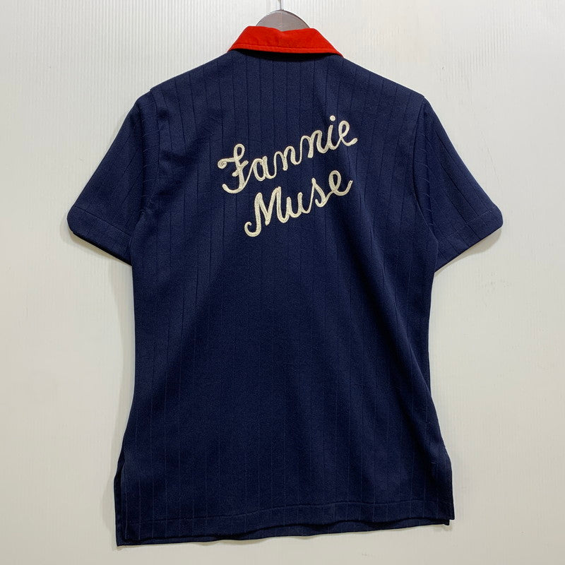 【現状渡し品】【メンズ】 HILTON ヒルトン BOWLING POLO SHIRT ボーリング ポロシャツ USA製 半袖 146-260704-as-21-izu サイズ：16 カラー：ネイビー 万代Net店