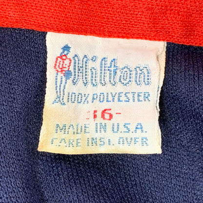 【現状渡し品】【メンズ】 HILTON ヒルトン BOWLING POLO SHIRT ボーリング ポロシャツ USA製 半袖 146-260704-as-21-izu サイズ：16 カラー：ネイビー 万代Net店