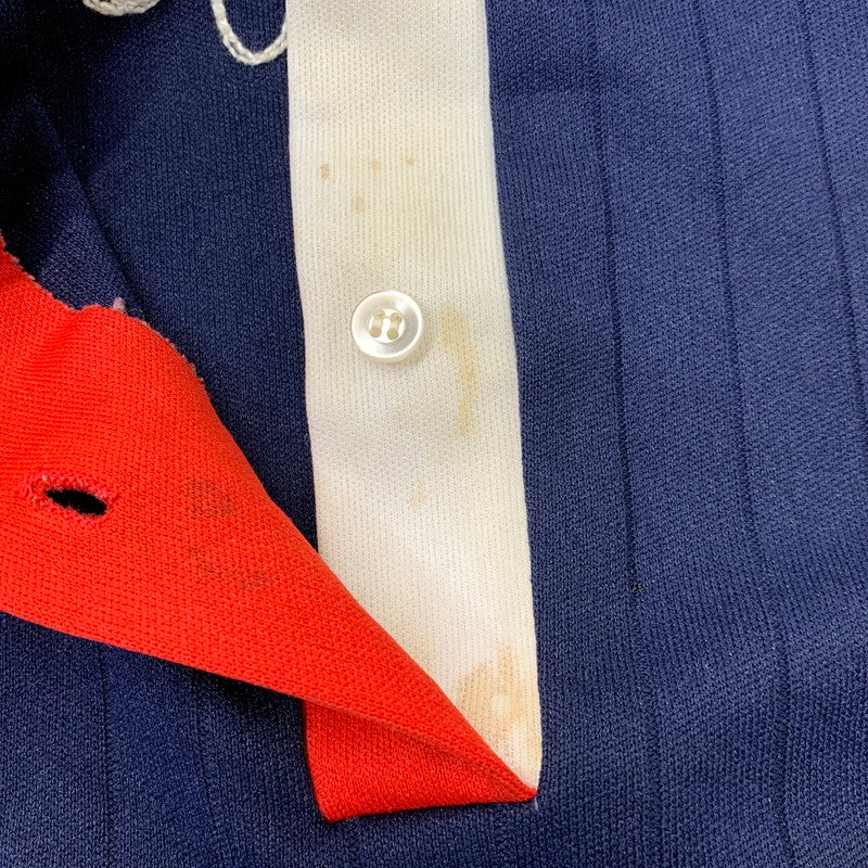 【現状渡し品】【メンズ】 HILTON ヒルトン BOWLING POLO SHIRT ボーリング ポロシャツ USA製 半袖 146-260704-as-21-izu サイズ：16 カラー：ネイビー 万代Net店