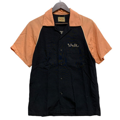 【中古品】【メンズ】 STYLE EYES スタイルアイズ BOWLING SHIRT SE34602 ボーリング シャツ 半袖 145-260704-as-16-izu サイズ：XS カラー：ブラック×ピンク 万代Net店