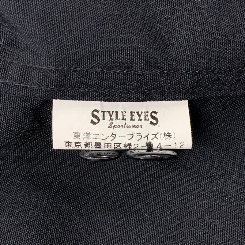 【中古品】【メンズ】 STYLE EYES スタイルアイズ BOWLING SHIRT SE34602 ボーリング シャツ 半袖 145-260704-as-16-izu サイズ：XS カラー：ブラック×ピンク 万代Net店