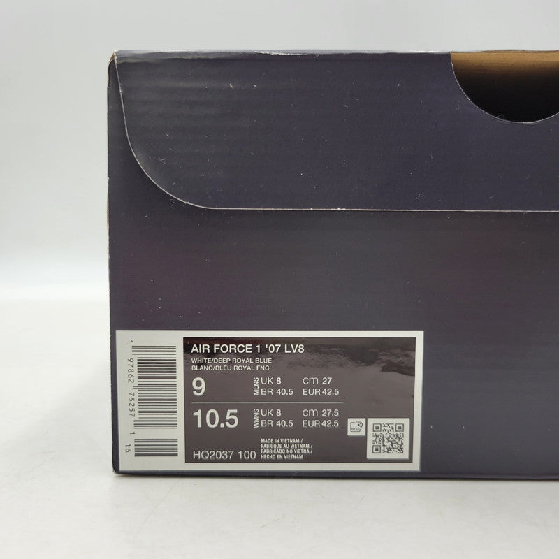 【中古品】【メンズ】 NIKE ナイキ AIR FORCE 1 '07 LV8 HQ2037-100 エア フォース 1 '07 LV8 スニーカー シューズ 靴 160-260704-as-13-izu サイズ：27cm カラー：WHITE/DEEP ROYAL BLUE 万代Net店