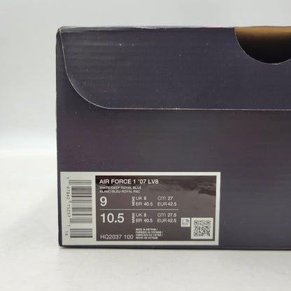 【中古品】【メンズ】 NIKE ナイキ AIR FORCE 1 '07 LV8 HQ2037-100 エア フォース 1 '07 LV8 スニーカー シューズ 靴 160-260704-as-13-izu サイズ：27cm カラー：WHITE/DEEP ROYAL BLUE 万代Net店