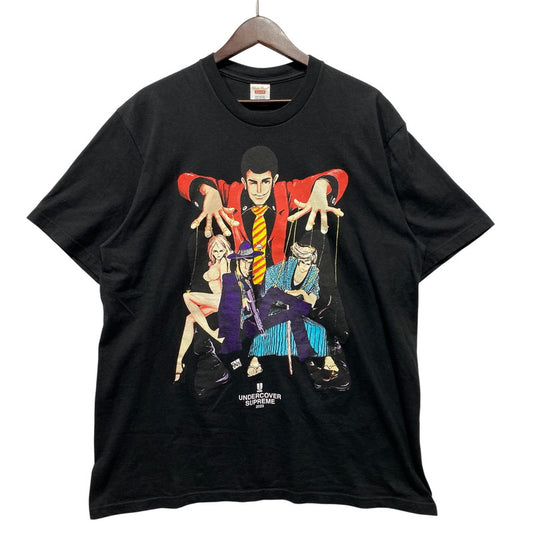【中古品】【メンズ】 SUPREME シュプリーム × UNDERCOVER アンダーカバー 23SS LUPIN TEE ルパン Tシャツ トップス 半袖 149-260626-ya-11-izu サイズ：L カラー：ブラック 万代Net店