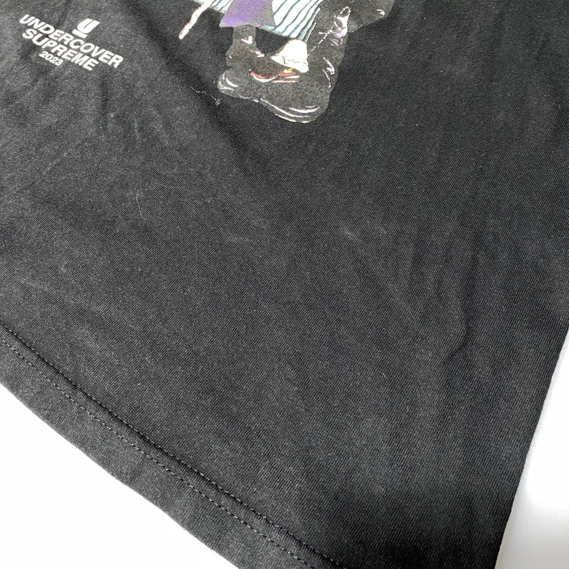 【中古品】【メンズ】 SUPREME シュプリーム × UNDERCOVER アンダーカバー 23SS LUPIN TEE ルパン Tシャツ トップス 半袖 149-260626-ya-11-izu サイズ：L カラー：ブラック 万代Net店
