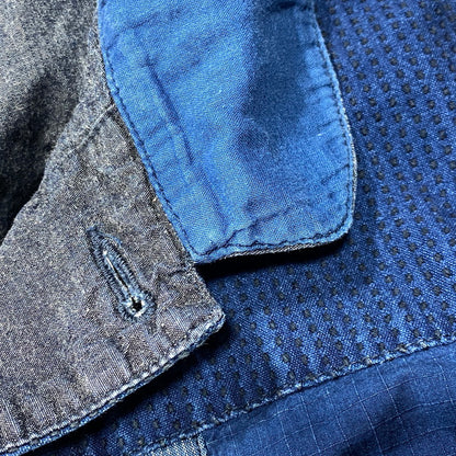 【中古品】【メンズ】 FDMTL ファンダメンタル CRAZY PATTERN DENIM COVERALL JACKET クレイジー パターン デニム カバーオール ジャケット 再構築 アウター 140-260626-ay-05-izu サイズ：3 カラー：インディゴ系 万代Net店
