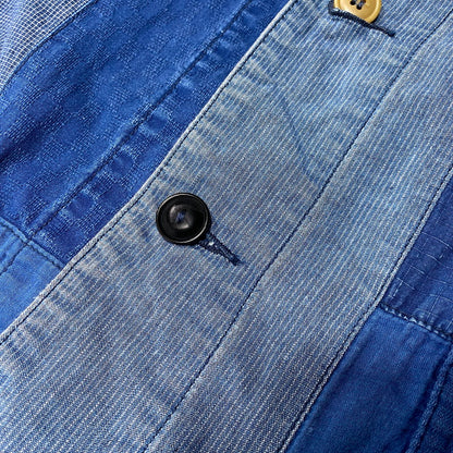 【中古品】【メンズ】 FDMTL ファンダメンタル CRAZY PATTERN DENIM COVERALL JACKET クレイジー パターン デニム カバーオール ジャケット 再構築 アウター 140-260626-ay-05-izu サイズ：3 カラー：インディゴ系 万代Net店
