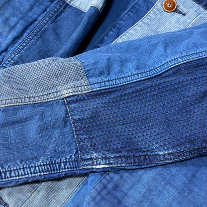 【中古品】【メンズ】 FDMTL ファンダメンタル CRAZY PATTERN DENIM COVERALL JACKET クレイジー パターン デニム カバーオール ジャケット 再構築 アウター 140-260626-ay-05-izu サイズ：3 カラー：インディゴ系 万代Net店