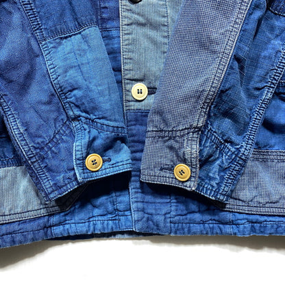 【中古品】【メンズ】 FDMTL ファンダメンタル CRAZY PATTERN DENIM COVERALL JACKET クレイジー パターン デニム カバーオール ジャケット 再構築 アウター 140-260626-ay-05-izu サイズ：3 カラー：インディゴ系 万代Net店