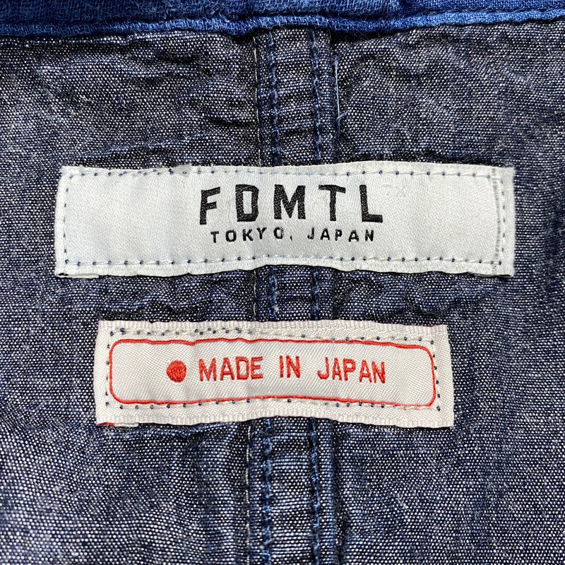 【中古品】【メンズ】 FDMTL ファンダメンタル CRAZY PATTERN DENIM COVERALL JACKET クレイジー パターン デニム カバーオール ジャケット 再構築 アウター 140-260626-ay-05-izu サイズ：3 カラー：インディゴ系 万代Net店