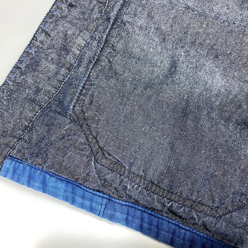 【中古品】【メンズ】 FDMTL ファンダメンタル CRAZY PATTERN DENIM COVERALL JACKET クレイジー パターン デニム カバーオール ジャケット 再構築 アウター 140-260626-ay-05-izu サイズ：3 カラー：インディゴ系 万代Net店