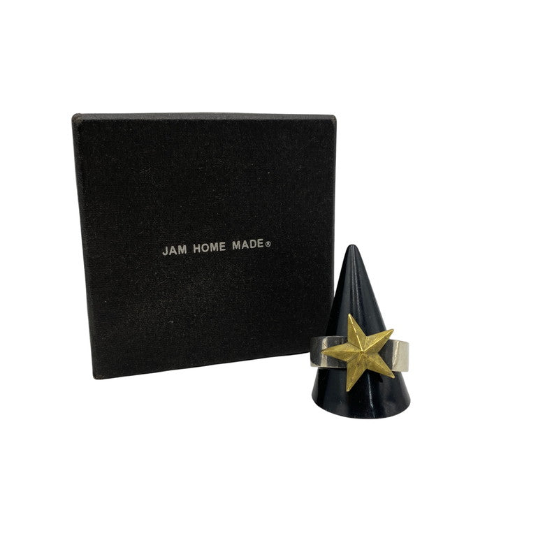 【中古品】【メンズ/レディース】 JAM HOME MADE ジャムホームメイド BRASS SILVER STAR RING ブラス シルバー スター リング 指輪 アクセサリー 192-260628-kh-08-izu カラー：シルバー 万代Net店