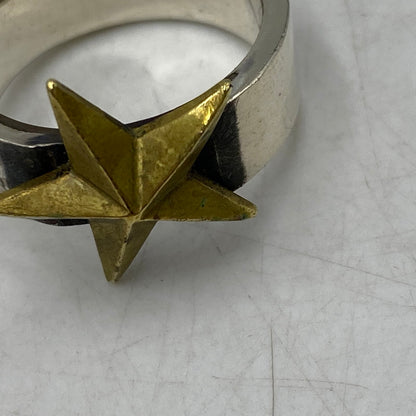 【中古品】【メンズ/レディース】 JAM HOME MADE ジャムホームメイド BRASS SILVER STAR RING ブラス シルバー スター リング 指輪 アクセサリー 192-260628-kh-08-izu カラー：シルバー 万代Net店